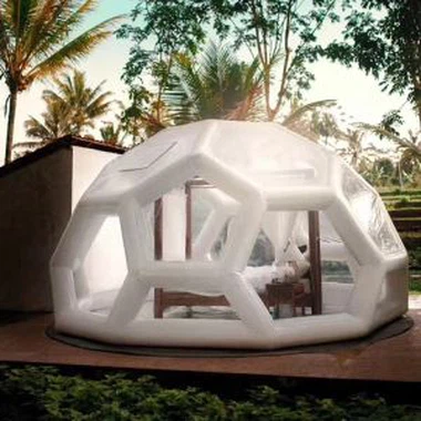 Transparent Starry Sky Geodesic Domes