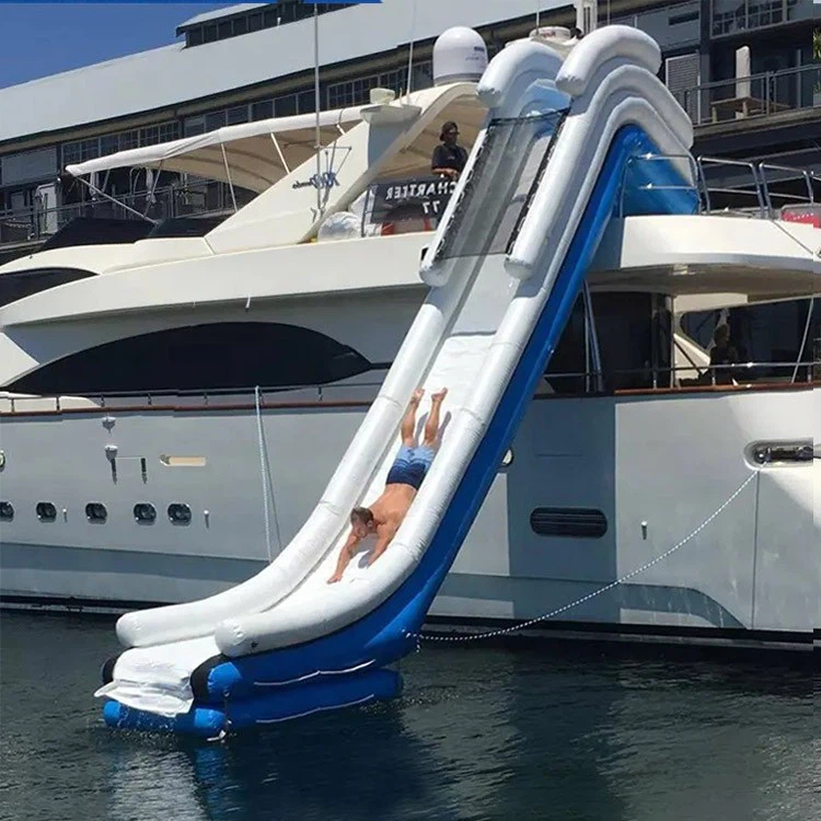 Inflatable Water Slide Giant Inflatable Floating Water Slide For Yacht Boat